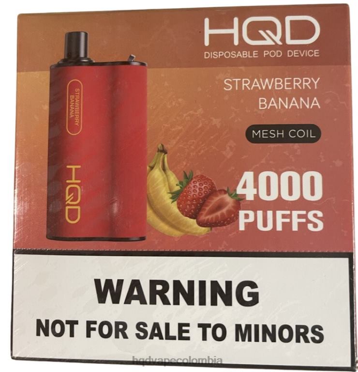 Best HQD Flavors - HQD BOX 4000 bocanadas Fresa plátano 4284270