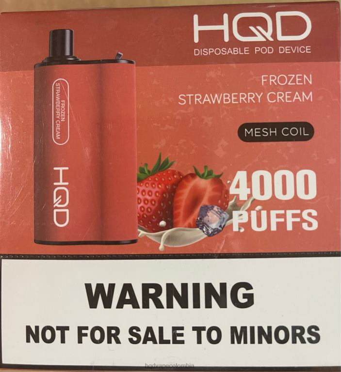 Best HQD Flavors - HQD BOX 4000 bocanadas crema de fresa congelada 4284280