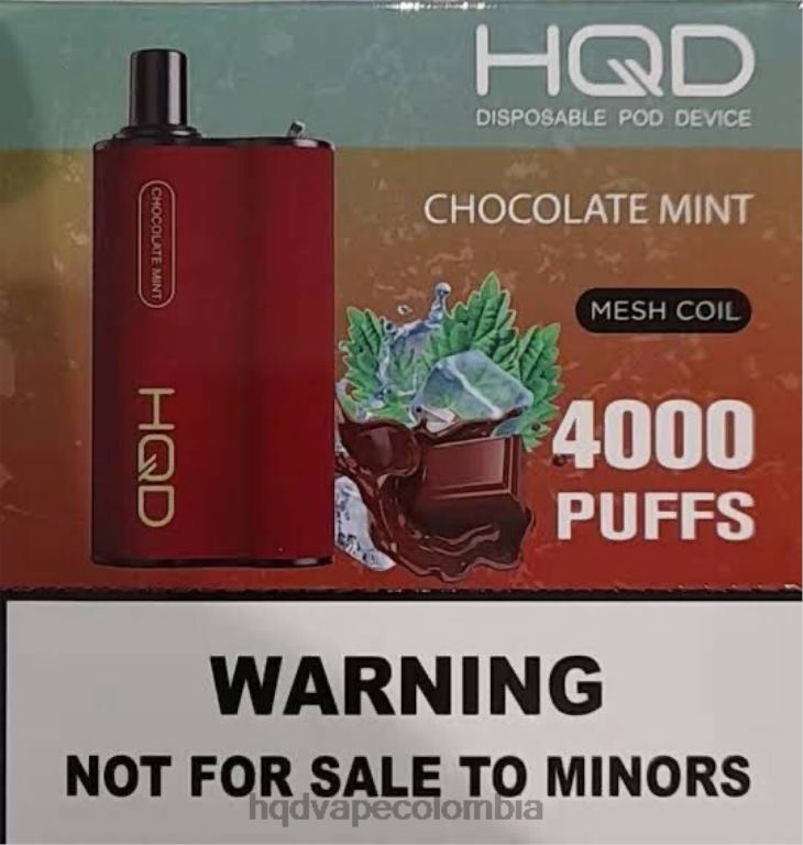 HQD Colombia - HQD BOX 4000 bocanadas chocolate con menta 42842111