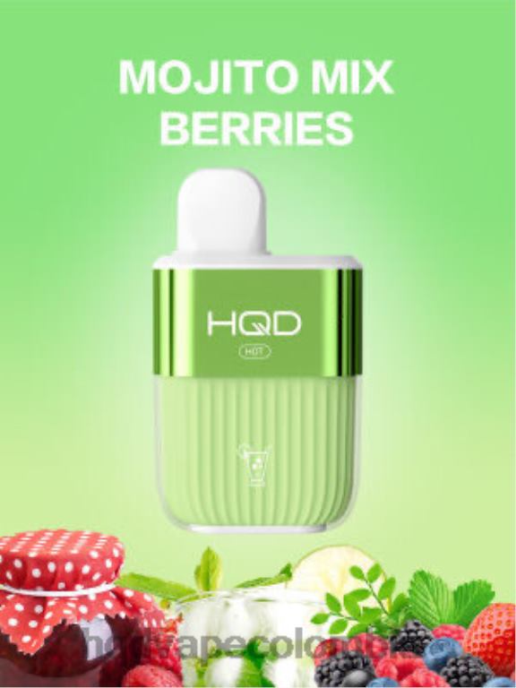 HQD Colombia - HQD HOT 5000 bocanadas mezcla de mojitos con bayas 4284261