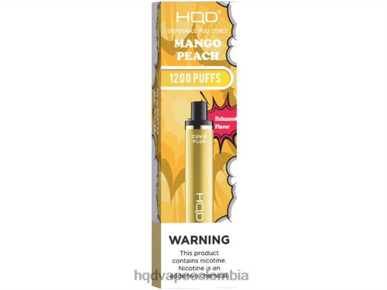 HQD Vape Shop - HQD CUVIE PLUS vaporizador desechable durazno mango 42842217