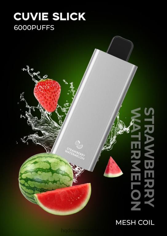 HQD Vape Shop - HQD CUVIE SLICK 6000 bocanadas sandía fresa resbaladiza 4284237
