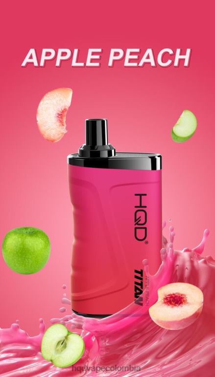 HQD Vape Colombia - HQD TITAN 7000 bocanadas durazno manzana 4284212