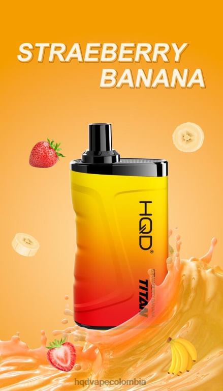 HQD Vape Precio - HQD TITAN 7000 bocanadas Fresa plátano 4284213
